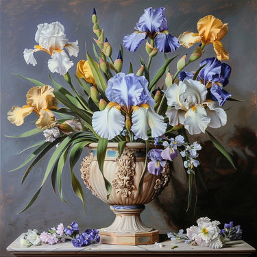 Iris Bouquet canvas
